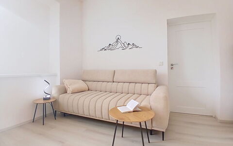 Buky Escape: Furniture, Flooring, Interior Design, Floor, Wood, Wood Flooring, Couch, Home, Apartment, Living Room