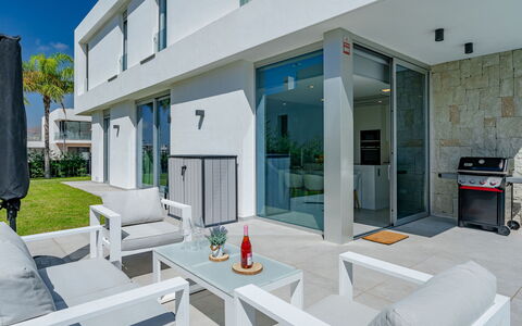 Lucia: Furniture, Interior Design, Flooring, Floor, Ceiling, Room, Chair, Table, Apartment, Kitchen & Dining Room Table