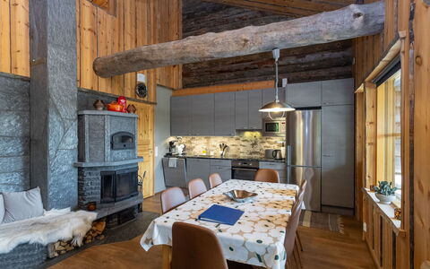 Honka 1A: Furniture, Interior Design, Flooring, Floor, Ceiling, Room, Chair, Table, Apartment, Kitchen & Dining Room Table