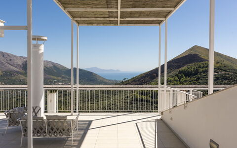 Capri: Porch, Shade, Chair, Outdoor Structure, Balcony, Eco Hotel, Outdoor Furniture, Deck, Pergola, Daylighting
