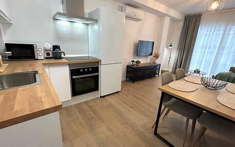 Caribe: Flooring, Furniture, Countertop, Kitchen, Interior Design, Floor, Wood, Kitchen Appliance, Major Appliance, Cabinetry