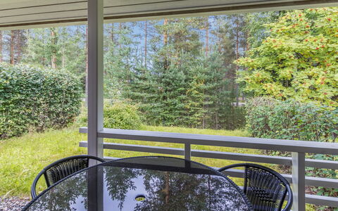 Artunkuja: Furniture, Outdoor Furniture, Porch, Glass, Chair, Shade, Outdoor Table, Deck, Patio, Eco Hotel