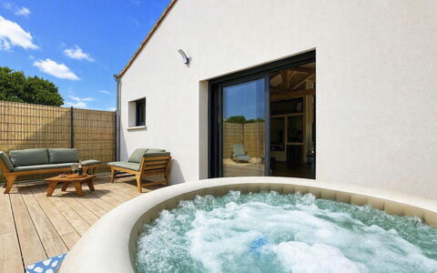 La Plaine-Sur-Mer 801: Swimming Pool, Composite Material, Resort, Eco Hotel, Jacuzzi, Courtyard, Outdoor Furniture, Hotel, Thermae, Villa