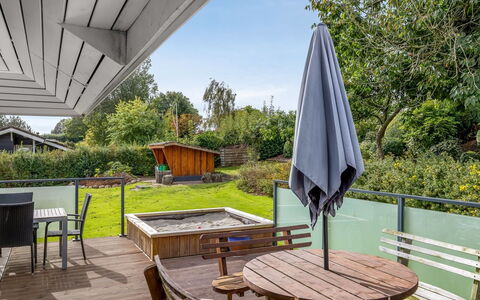 Helrun - 800M from the Sea: Furniture, Outdoor Furniture, Shrub, Porch, Land Lot, Garden, Deck, Chair, Shade, Hardwood