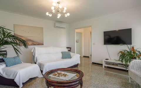 Sa Serra: Furniture, Interior Design, Flooring, Floor, Ceiling, Wood, Room, Couch, Living Room, Home