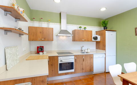 Aurea: Kitchen, Kitchen Appliance, Countertop, Cabinetry, Major Appliance, Furniture, Flooring, Interior Design, Wood, Home Appliance