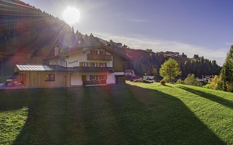 Chalet Dumbria Dolomites: House, Home, Cottage, Landscape, Rural Area, Human Settlement, Hill Station, Slope, Village, Larch