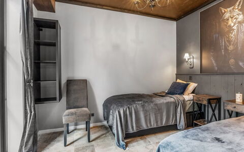 Geeske - 1.1Km from the Sea: Bedroom, Interior Design, Furniture, Wood, Flooring, Floor, Ceiling, Bed, Bed Sheet, Lighting