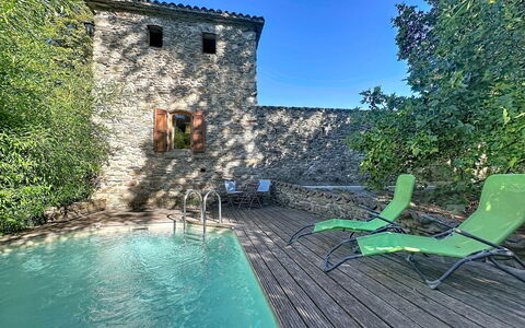 Chateau de la Favède: Blue, Swimming Pool, Architecture, Composite Material, Estate, Hacienda, Water Feature, Villa, Resort, Eco Hotel