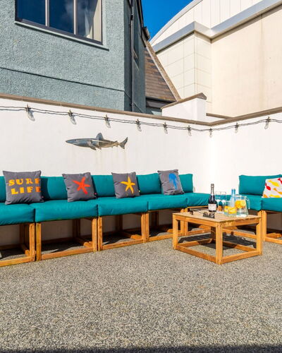 Towan Lobster: Furniture, Outdoor Furniture, Couch, Cushion, Throw Pillow, Living Room, Wood Stain, Pillow, Hardwood