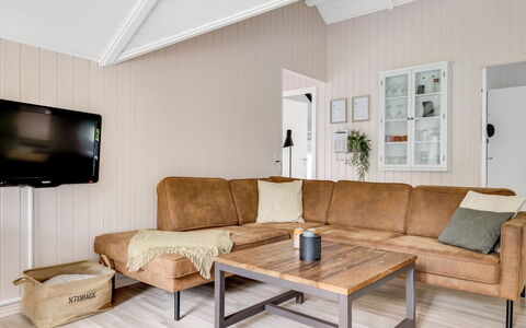 Ejler - 30Km from the Sea: Flooring, Wood, Floor, Couch, Furniture, Interior Design, Wood Flooring, Living Room, Home, Ceiling