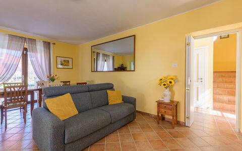 Red House: Furniture, Interior Design, Flooring, Floor, Couch, Living Room, Room, Ceiling, Lighting