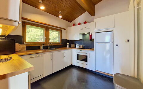 Valdemosa: Interior Design, Kitchen, Ceiling, Wood, Kitchen Appliance, Major Appliance, Countertop, Flooring, Furniture, Lighting