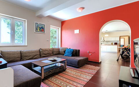 Istria Serenity: Interior Design, Furniture, Flooring, Floor, Couch, Wall, Ceiling, Wood, Room, Living Room