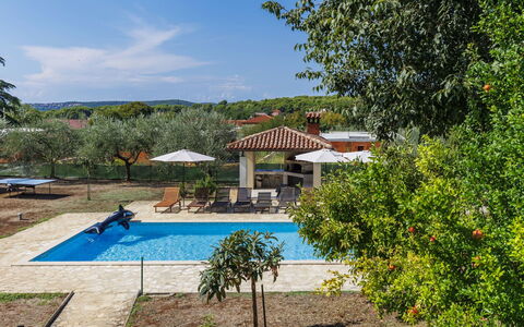 Istria Serenity: Swimming Pool, Resort, Eco Hotel, Outdoor Furniture, Hacienda, Shade, Estate, Umbrella, Thermae, Villa