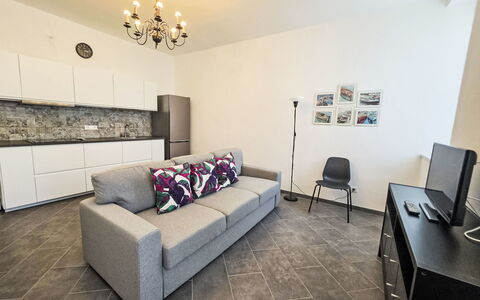 Due Passi: Furniture, Flooring, Interior Design, Floor, Couch, Room, Ceiling, Lighting, Apartment, Living Room