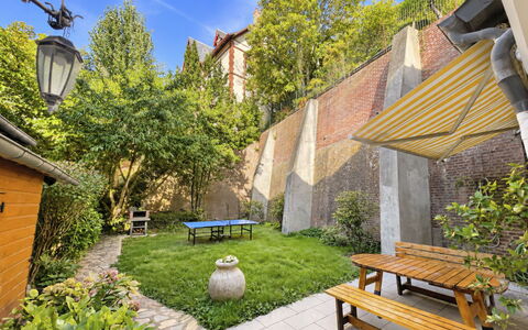 Le Vieux Chalet: Outdoor Furniture, Shrub, House, Outdoor Table, Furniture, Home, Garden, Lawn, Backyard, Estate