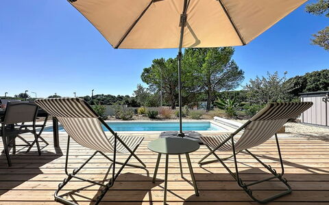 Villa Anglada: Outdoor Furniture, Shrub, House, Outdoor Table, Furniture, Home, Garden, Lawn, Backyard, Estate