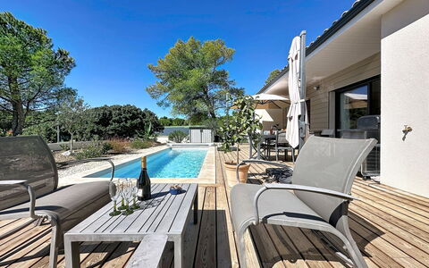 Villa Anglada: Outdoor Furniture, Shrub, House, Outdoor Table, Furniture, Home, Garden, Lawn, Backyard, Estate