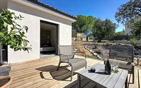 Villa Anglada: Outdoor Furniture, Shrub, House, Outdoor Table, Furniture, Home, Garden, Lawn, Backyard, Estate