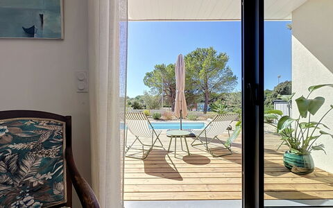 Villa Anglada: Outdoor Furniture, Shrub, House, Outdoor Table, Furniture, Home, Garden, Lawn, Backyard, Estate
