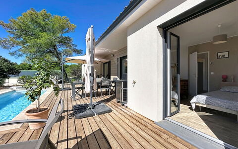Villa Anglada: Outdoor Furniture, Shrub, House, Outdoor Table, Furniture, Home, Garden, Lawn, Backyard, Estate