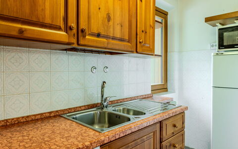 Calvet: Wood, Kitchen, Interior Design, Flooring, Countertop, Cabinetry, Sink, Kitchen Sink, Plumbing Fixture, Tap