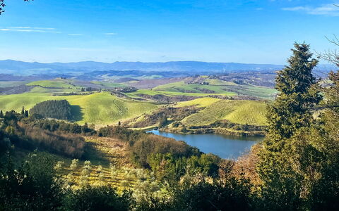 La Veduta - la Finestra su Castelfalfi: Mountainous Landforms, Nature, Natural Environment, Natural Landscape, Hill, Highland, Mountain, Landscape, Ecoregion, Tarn