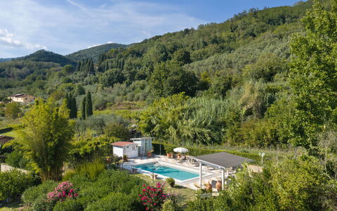 Al Melo: Hill, Hill Station, Swimming Pool, Eco Hotel, Mountain Range, Garden, Resort, Outdoor Furniture, Umbrella, Sunlounger