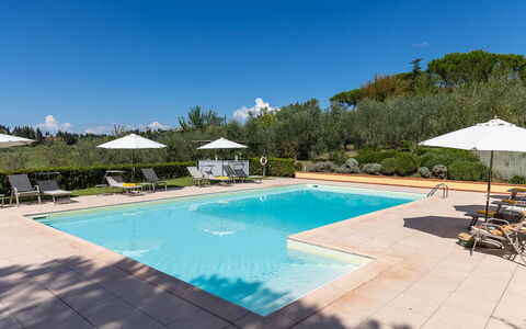La Certaldina Stella Apartment: Swimming Pool, Resort, Garden, Outdoor Furniture, Landscaping, Eco Hotel, Sunlounger, Umbrella