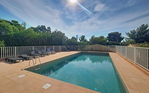 Cap Emeraude: Swimming Pool, Composite Material, Resort, Landscaping, Shade, Outdoor Furniture, Eco Hotel, Water Feature, Backyard, Thermae
