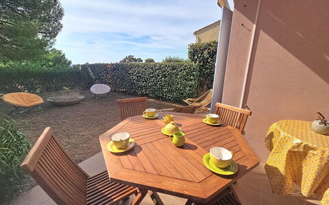 Cap Emeraude: Furniture, Wood, Table, Outdoor Furniture, Chair, Outdoor Table, Kitchen & Dining Room Table, Garden, Wood Stain, Shade