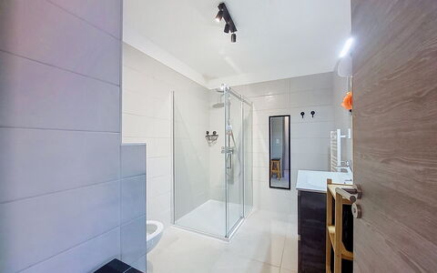 Victoria: Flooring, Interior Design, Floor, Plumbing Fixture, Bathroom, Ceiling, Lighting, Plumbing, Tile, Room