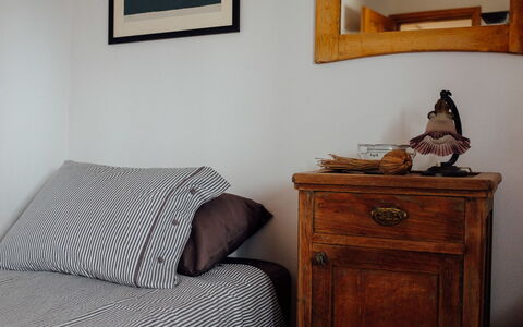 Marijana: Furniture, Bed, Bedroom, Interior Design, Linens, Bedding, Wood, Bed Sheet, Textile, Room