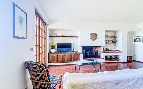La Villa di Andrea: Furniture, Interior Design, Flooring, Wall, Floor, Wood, Living Room, Room, Ceiling, Couch