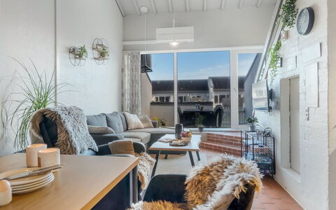 Alena - 50M from the Sea: Interior Design, Wall, Furniture, Couch, Flooring, Wood, Ceiling, Living Room, Floor, Room