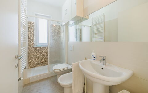 Terrazza Giardino: Flooring, Floor, Interior Design, Plumbing Fixture, Bathroom, Ceiling, Bathroom Sink, Sink, Plumbing, Tap