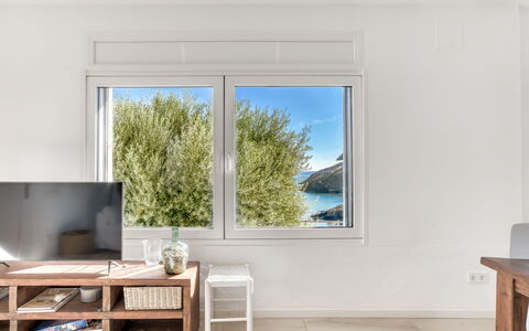 S'Alqueria Petita: Furniture, Wood, Interior Design, Flooring, Floor, Room, Sea, Hardwood, Ceiling, Living Room