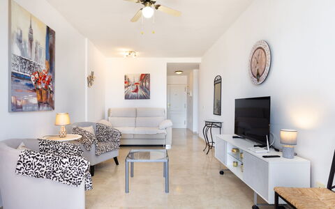 Balandros Sun: Furniture, Interior Design, Couch, Flooring, Floor, Living Room, Ceiling, Apartment, Home, Room
