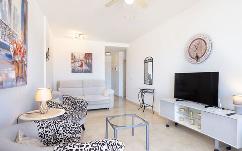 Balandros Sun: Furniture, Interior Design, Flooring, Floor, Couch, Ceiling, Apartment, Living Room, Room, Home