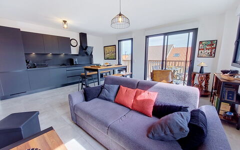 Les Alizés: Furniture, Interior Design, Flooring, Floor, Couch, Apartment, Room, Living Room, Home