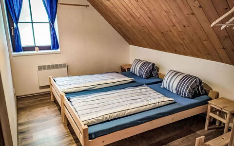 Donut Retreat 1: Wood, Home, Bedroom, Floor, Cottage, Hardwood, Bed Frame, Bed, Wood Flooring, Bed Sheet