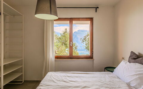 Casa Panoramica: Interior Design, Furniture, Wall, Bedroom, Flooring, Wood, Bed, Floor, Bed Sheet, Ceiling