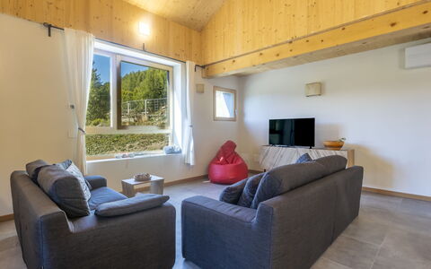Crestun Design Duplex: Flooring, Interior Design, Floor, Ceiling, Room, Wood Flooring, Hardwood, Wood Stain, Living Room