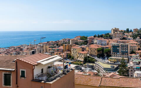 Sanremo Seaview: Furniture, Interior Design, Flooring, Ceiling, Floor, Chair, Room, Lighting, Table, Kitchen & Dining Room Table