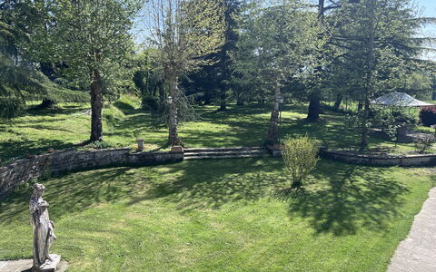 Villa Il Parco: Grass, Tree, Garden, Shrub, Landscape, Lawn, Groundcover, Trunk