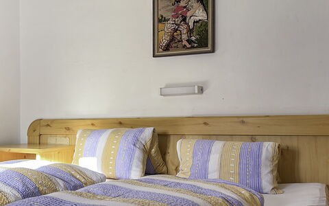 Schwaighof: Flooring, Bedroom, Bedding, Bed, Bed Frame, Linens, Bed Sheet, Hardwood, Mattress, Wood Flooring