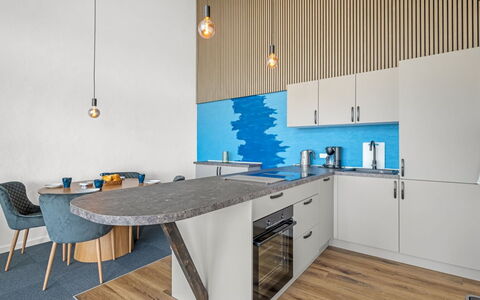 Tarm 689: Flooring, Interior Design, Furniture, Wood, Floor, Countertop, Kitchen, Ceiling, Lighting, Room