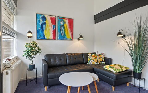 Kielo - 700M from the Sea: Furniture, Interior Design, Flooring, Couch, Wall, Floor, Wood, Living Room, Ceiling, Room