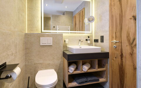 Augl'S Hof: Flooring, Interior Design, Wall, Floor, Wood, Plumbing Fixture, Sink, Bathroom Sink, Bathroom, Tap